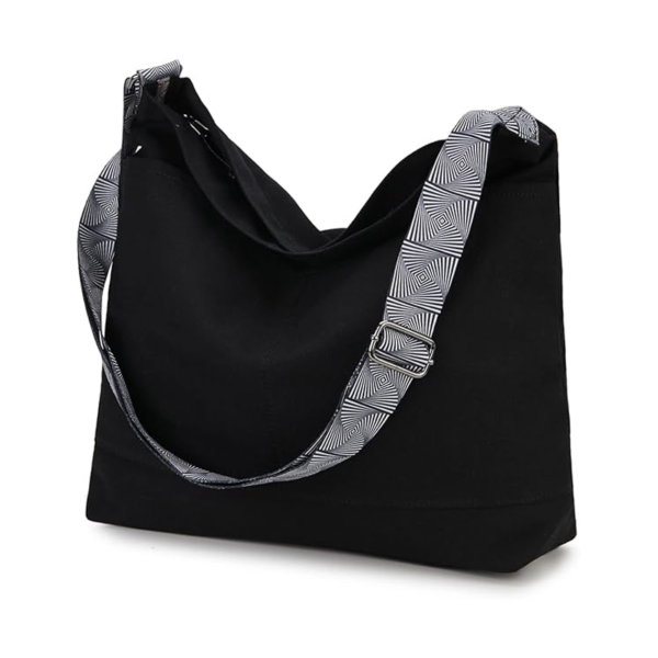 Lightweight Waterproof Canvas Shoulder Tote Bag, Universal Everyday Design