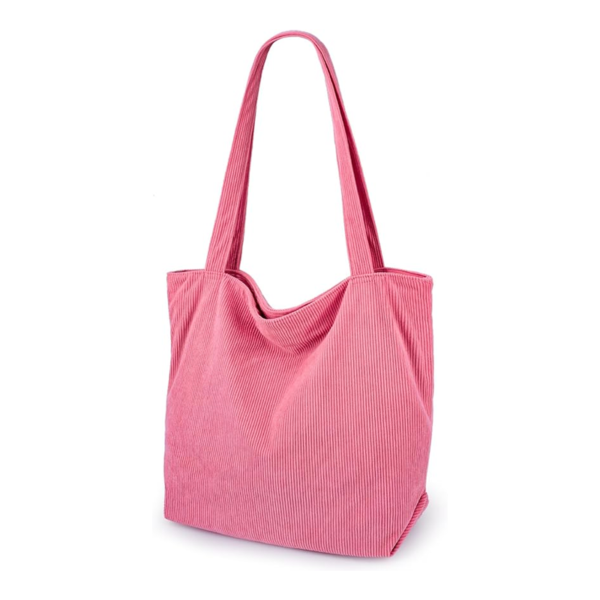 Universal large capacity corduroy shoulder canvas bag