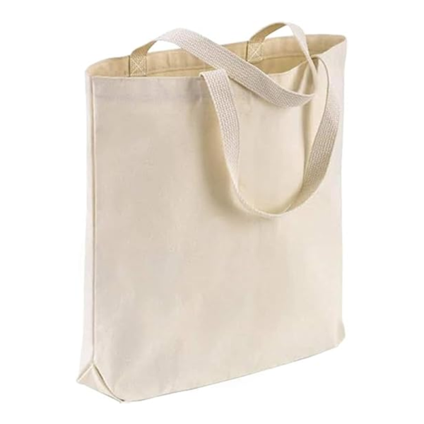 Universal everyday design reusable canvas shopping bag, suitable for shopping, work, and school